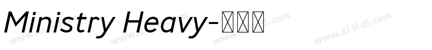 Ministry Heavy字体转换